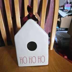Rae Dunn Christmas Bird House